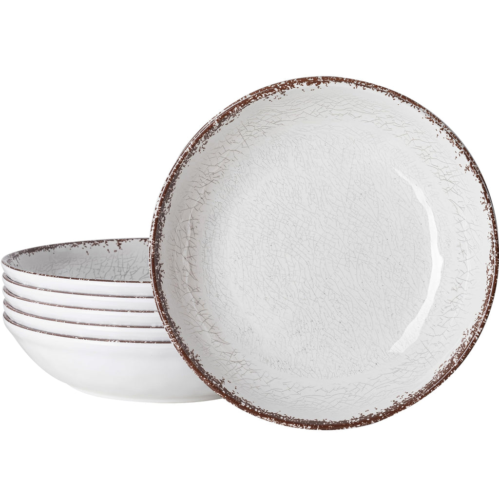 LEHAHA Extra larger Melamine serving bowl set, Coastal 13.75 Inch 130 Oz Large Fruit Bowl, Pasta Bowl, Set of 2, Serving Dishes for Entertaining, Vibrant Color Large Bowl for Party…