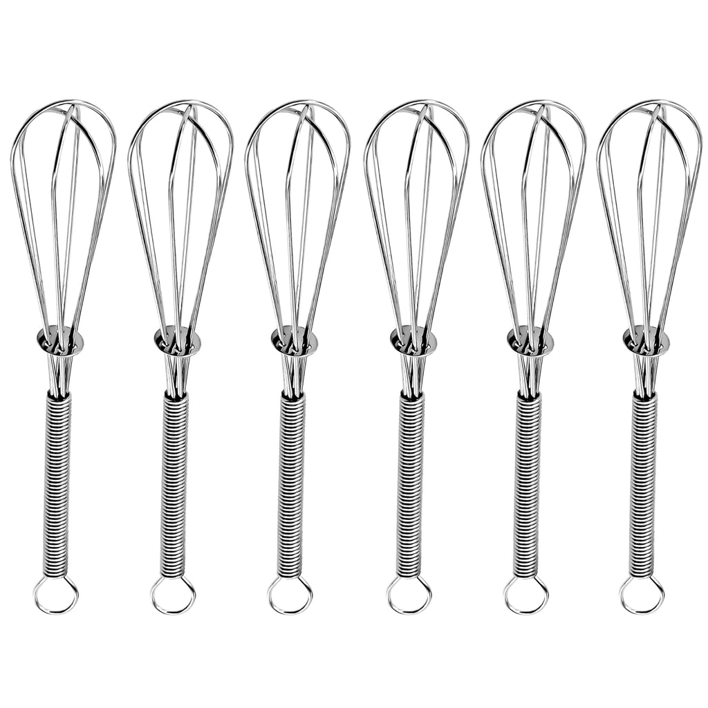 Anaeat Silicone Balloon Whisk, Perfect for Non-Stick Cookware, Milk and Egg Beater Blender, Heat Resistant Kitchen Whisks for Whisking, Cooking, Baking, Beating, Frothing & Stirring (Black)