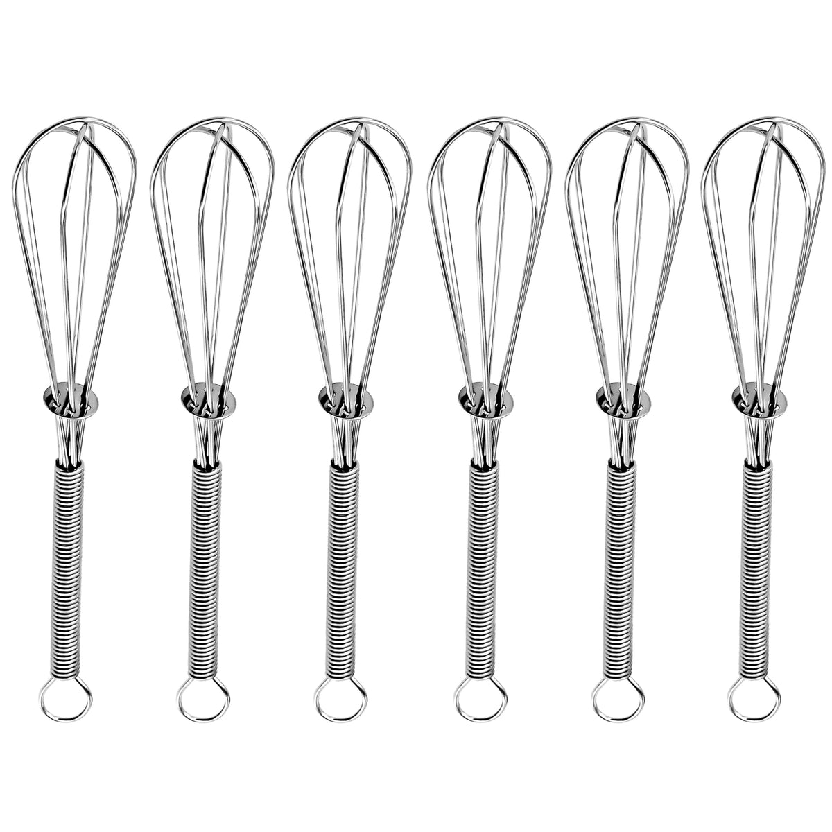 Anaeat Silicone Balloon Whisk, Perfect for Non-Stick Cookware, Milk and Egg Beater Blender, Heat Resistant Kitchen Whisks for Whisking, Cooking, Baking, Beating, Frothing & Stirring (Black)