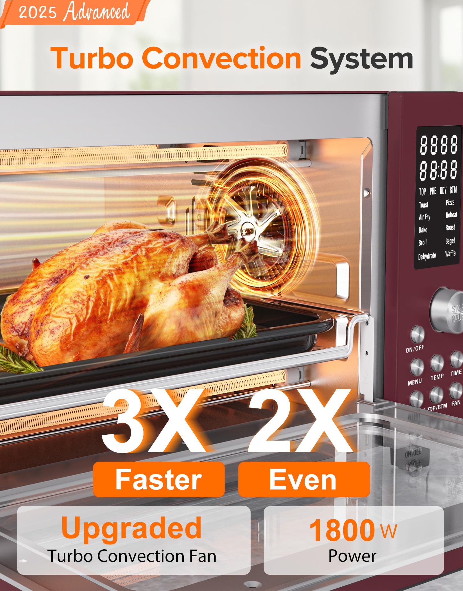 Nuwave Bravo Pro Smart Air Fryer Toaster Oven Countertop Combo
