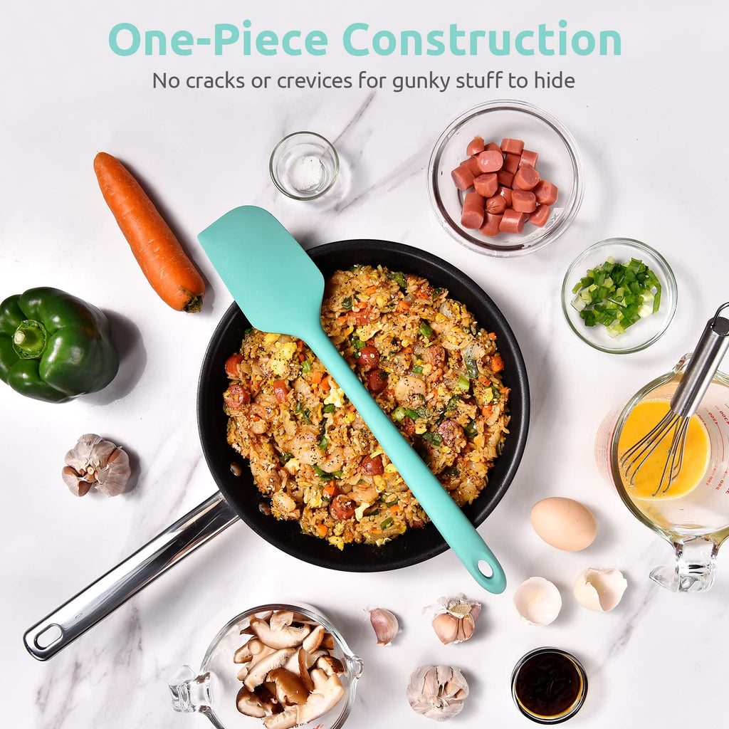 U-Taste 14in Extra Large Silicone Spatula, 480°F Heat Resistant, Aqua Sky