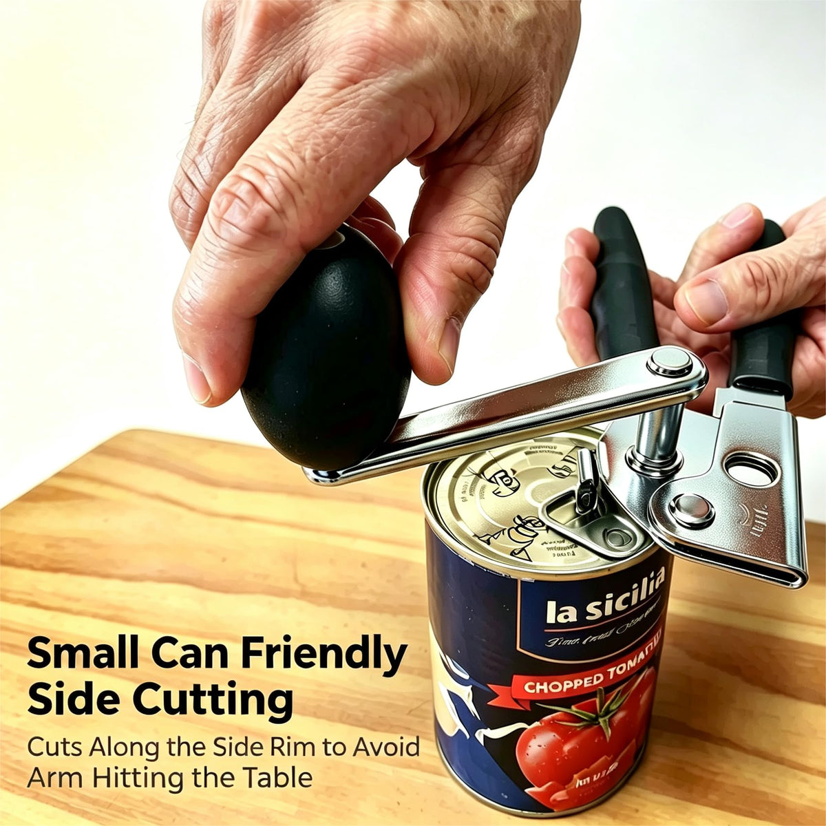 JIWYMFE Manual Can Opener for Seniors, Arthritis and Weak Hands