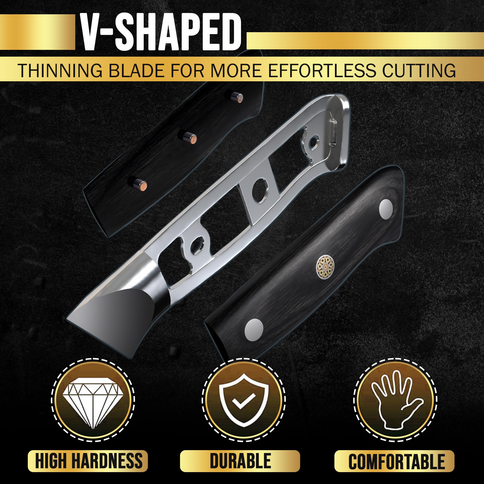 SliceElite Elite Series 7 Inch Nakiri Knife Damascus VG10 Core Forged G10 Handle Polymer Guard Japanese Chef Vegetable Chopping Cleaver Kitchen Knife Sharp Cutting Cooking Tomato Butcher Tool