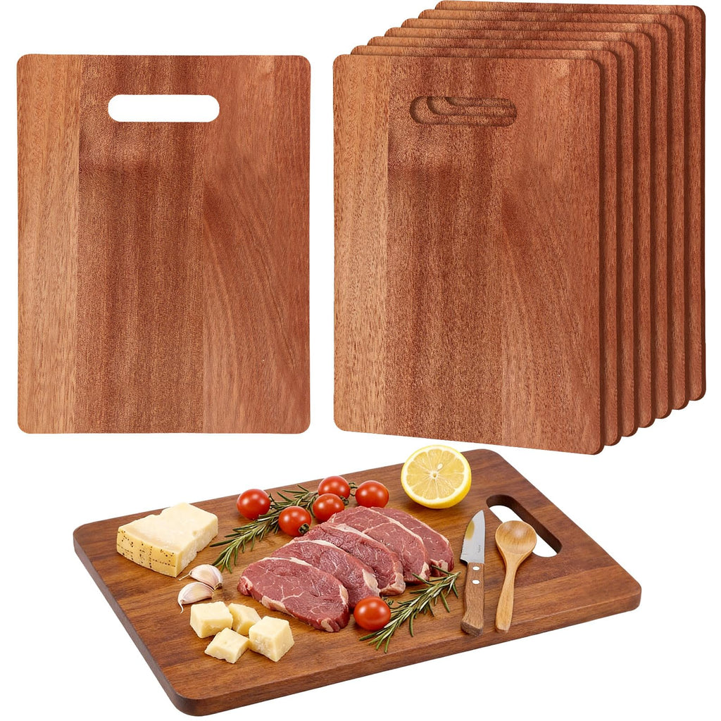 Vesici 18 Pack Laser Engraving Walnut Cutting Board Blanks, 14 x 11 Inch Walnut Cutting Boards with Handles, Bulk Craft Boards for Wood Burning, Custom Engraving Gifts