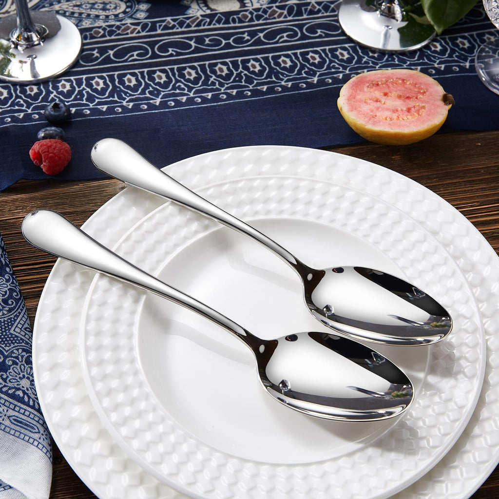 KEAWELL Premium Verona 4-Piece 9-Inch Serving Spoon Set (4, Serving Spoons)