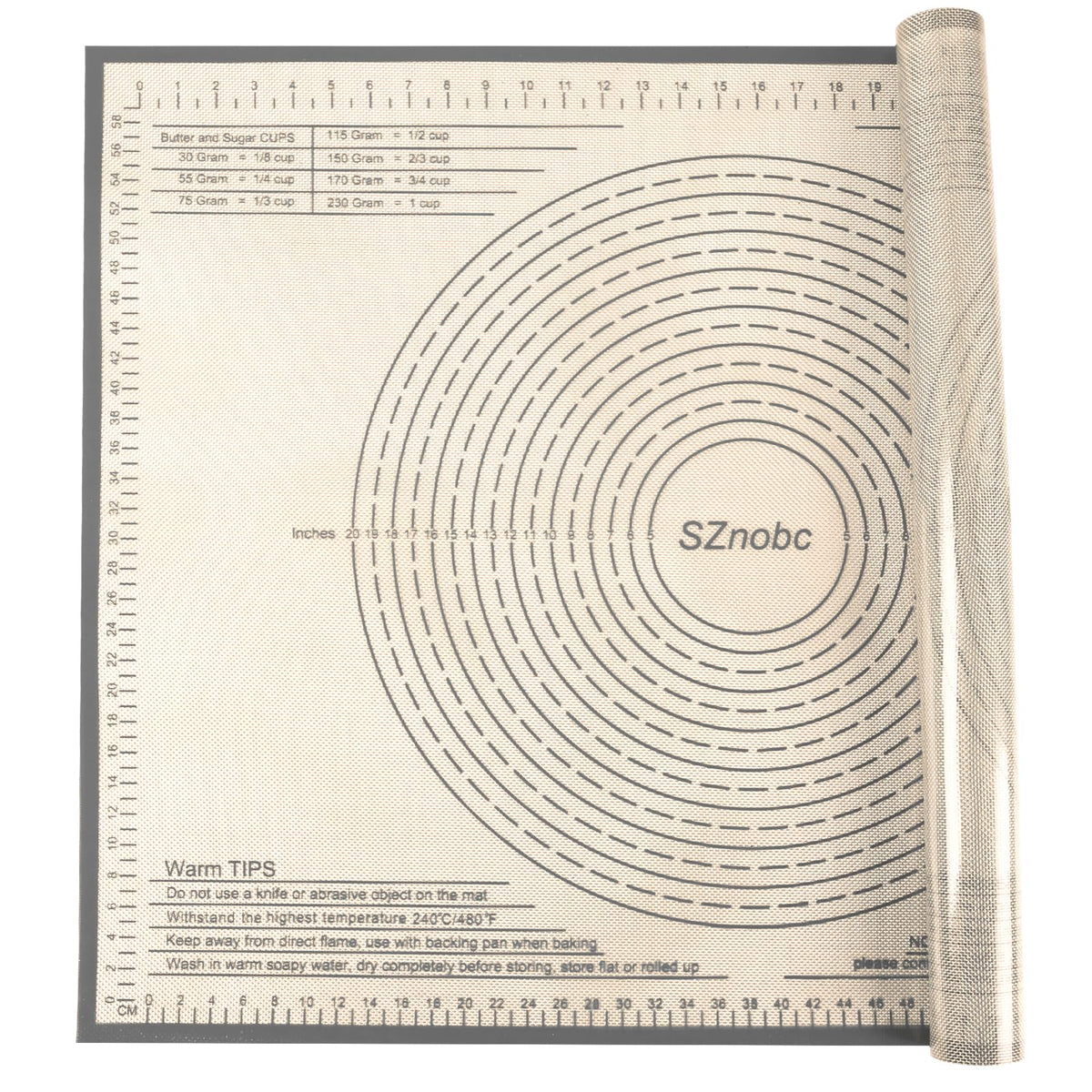 Silicone Pastry Mat 34X26 inch Baking Mat for Rolling Dough