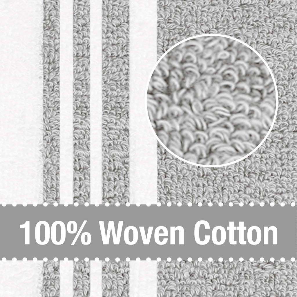 All-Clad Dual-Purpose Kitchen Towels: Highly Absorbent - 100% Cotton, 17"x30" Dish Towels for Cleaning & Drying Dishes & Glassware, 3-Pack, Titanium