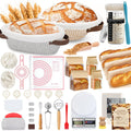 PeacePeo Sourdough Starter Kit 27Pcs with Round and Oval Banneton Basket