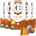 Cru Kafe Bright Roast Organic Espresso Pods, Nespresso Original, 50 Pods