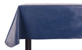 Yourtablecloth Heavy Duty Vinyl Rectangle or Square Tablecloth – 6 Gauge Heavy Duty Tablecloth – Flannel Backed – Wipeable Tablecloth 52 x 70 Navy