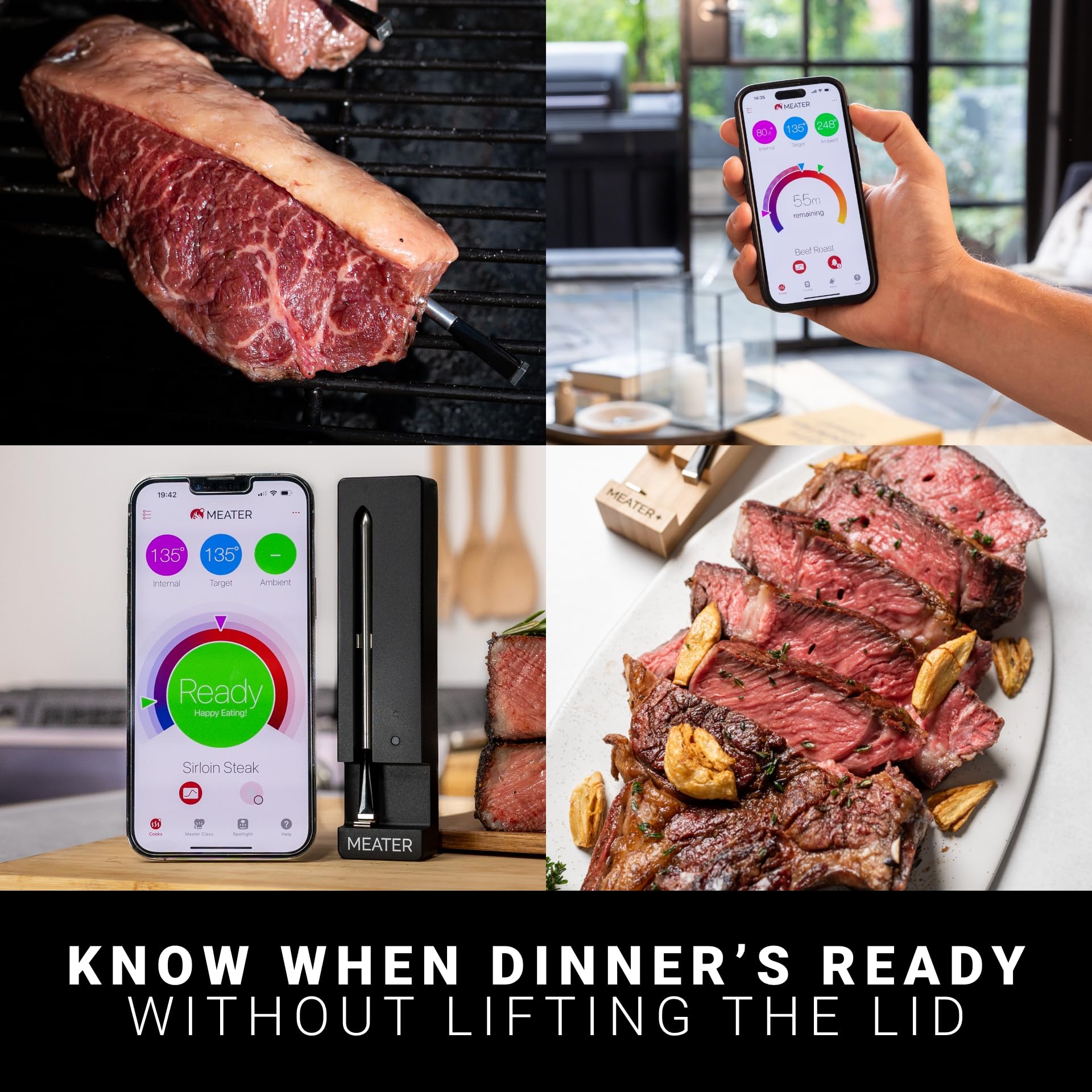 MEATER SE Wireless Smart Meat Thermometer, Black, Bluetooth, Grill & Oven