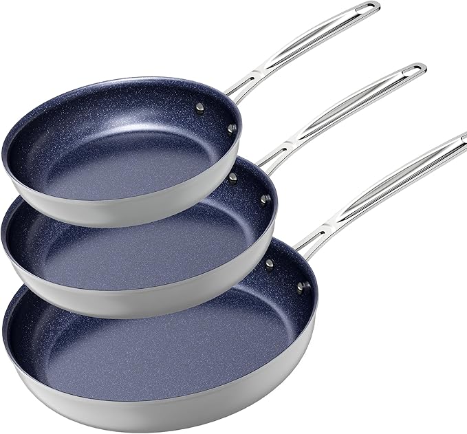 Nuwave Healthy Duralon Blue Ceramic Nonstick Coated 9pc Cookware Set