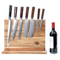 Resafy Large Magnetic Knife Holder,Acacia Wooden Magnetic Knife Block 16 X 12 Inches,Rack Magnetic Universal Stands with Strong Enhanced Magnets Strip Kitchen Storage Cutlery Organizer Without Knifves