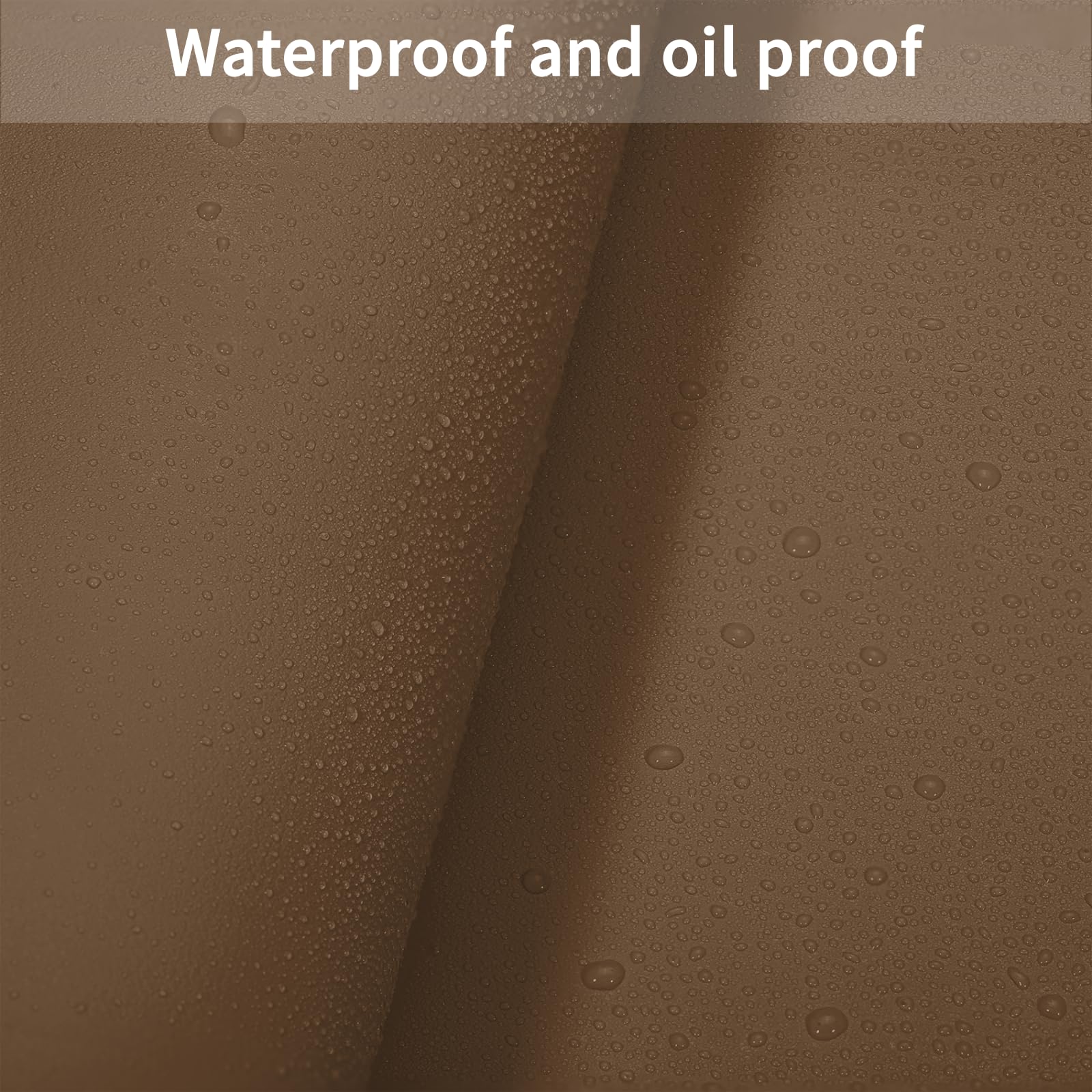 Zinkooat Faux Leather Table Cover,1.8mm Thick,30x60 Inch Desk Cover,Large Desk Mat,Table Protector,Table Cover Protector,Desk Covers On Top of Desks(Mud Color+Champagne Gold,30x60)