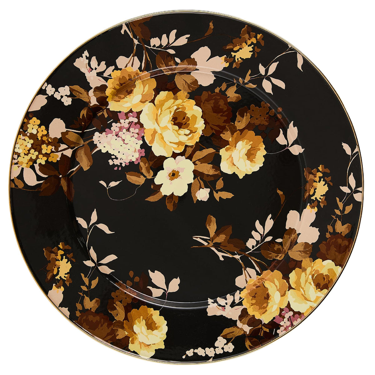 MACKENZIE-CHILDS Enamel Serving Platter, Pink-and-White Rosy Check