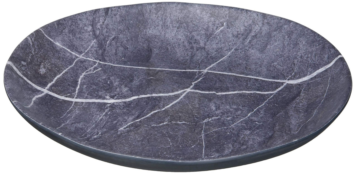 Carlisle FoodService Products Ridge Reusable Plastic Bowl Soup Bowl for Home and Restaurant, Melamine, 8 Ounces, Cement, (Pack of 24)