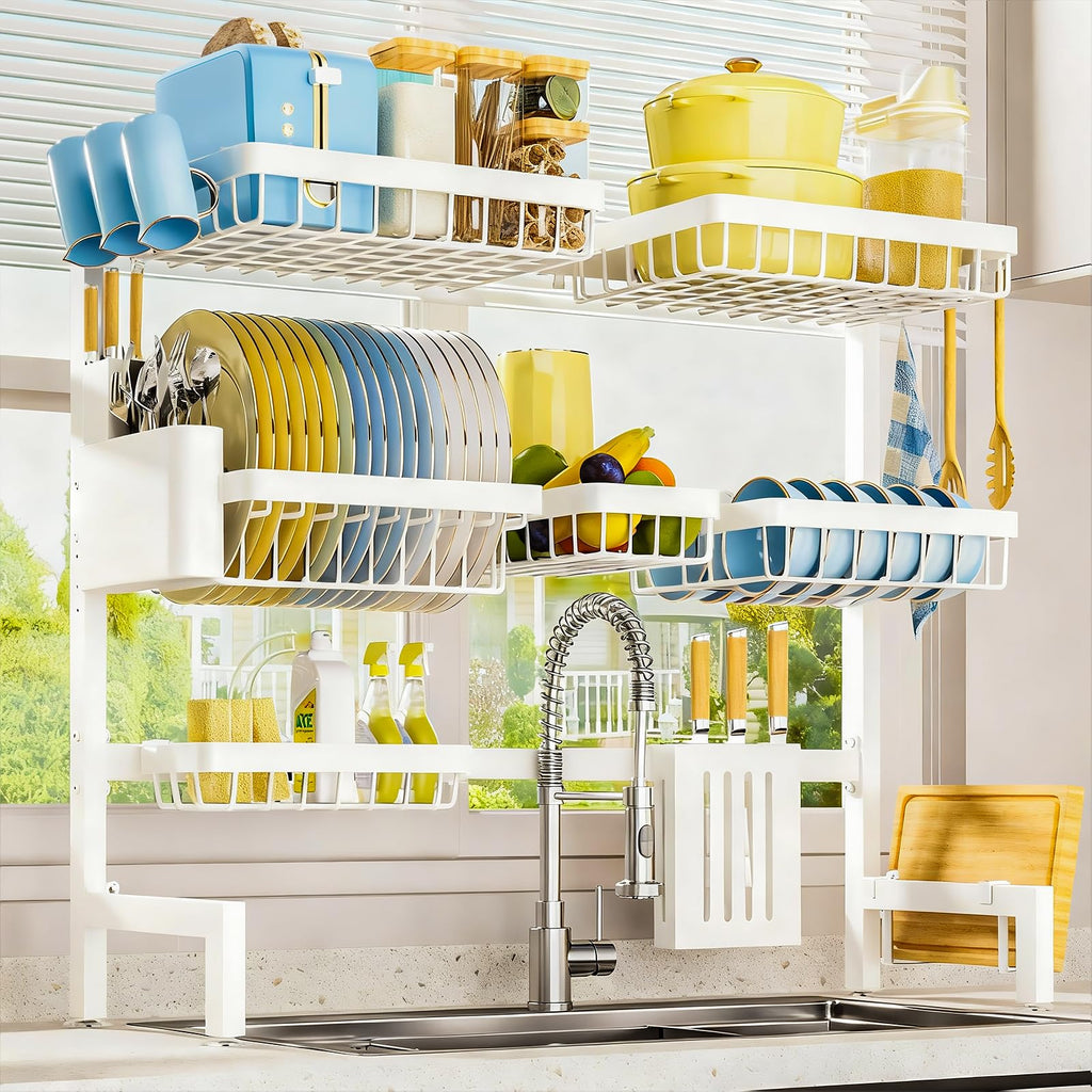 Sakugi Dish Drying Rack Over The Sink, Dish Drainer for Kitchen Counter