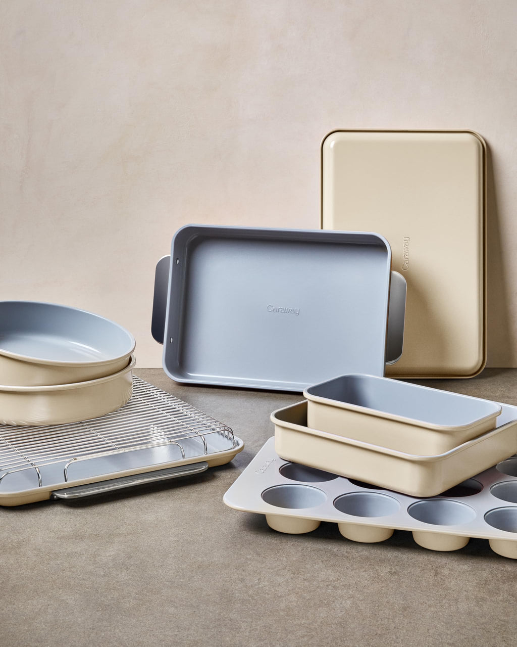 Caraway 9" Non-Stick Ceramic-Coated Square Pan Set