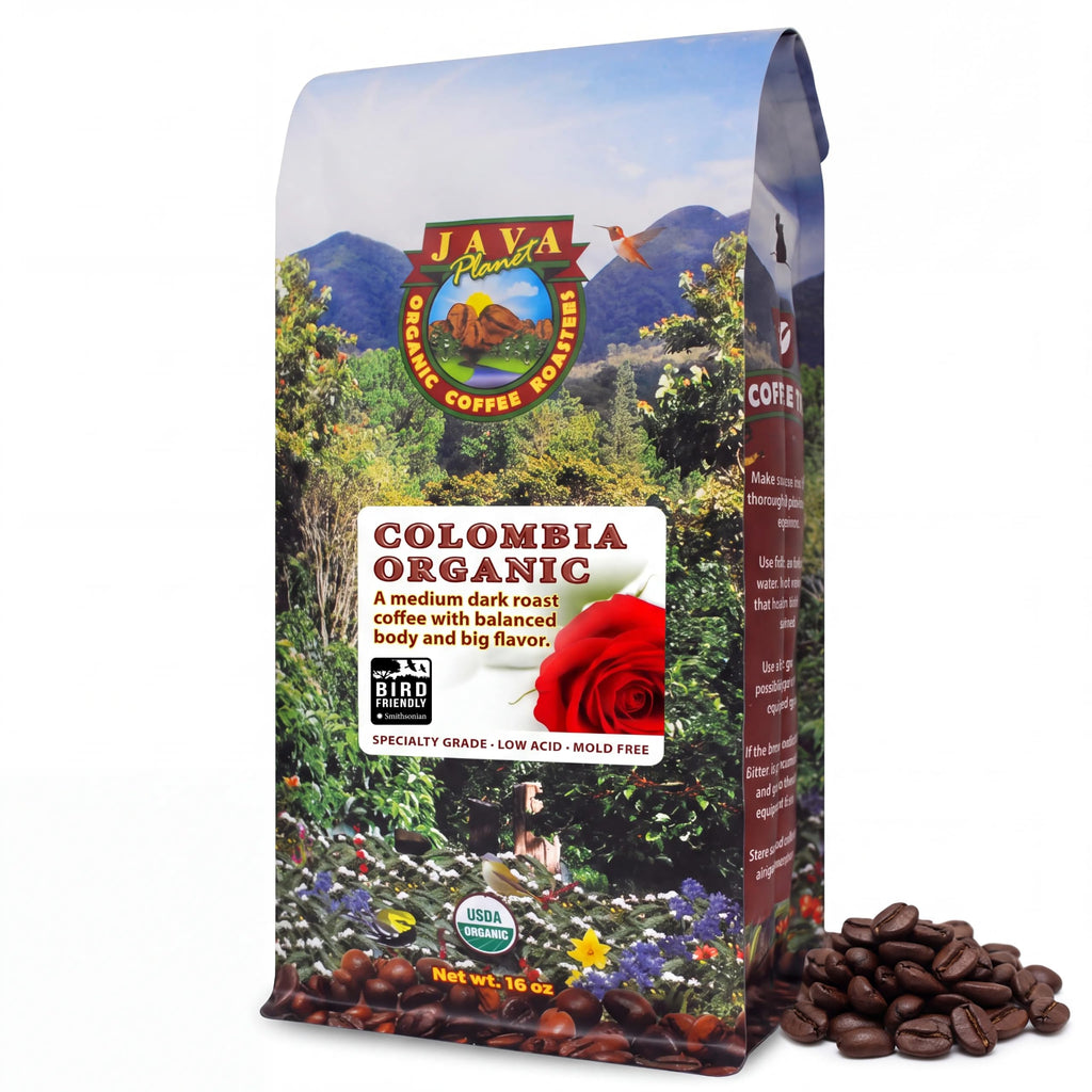 Java Planet Low Acid Organic Papua New Guinea Whole Bean Coffee 16oz