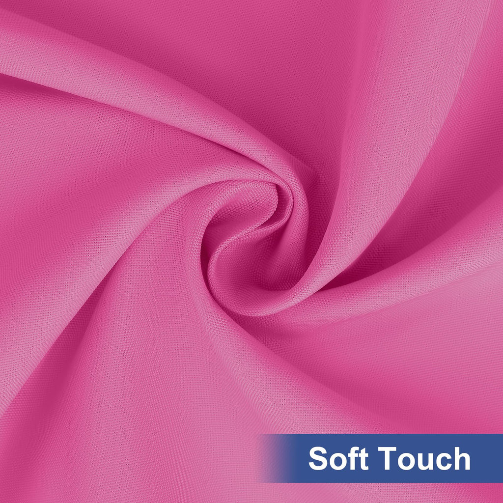 homing Rectangle Table Cloth Cover, Water-Resistant Polyester Elastic Fitted Tablecloth, Fits for 6 Foot Folding Tables, Washable Table Protector for Picnic, Camping, Outdoor (Rose Pink, 30" x 72")