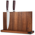 ENOKING 15 * 9-In Large Magnetic Knife Block, Acacia Wood Knife Holder for Home Kitchen, Universal Knife Holder Stand with Strong Enhanced Magnets for Safe and Multifunctional Knife Storage