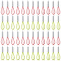 FoldTier 48 Sets 10 Inch Whisks Bulk DIY Fillable Whisk Gifts Colored Silicone Whisks for Cooking Heat Resistant Egg Beaters for Candy Holder Party Favors