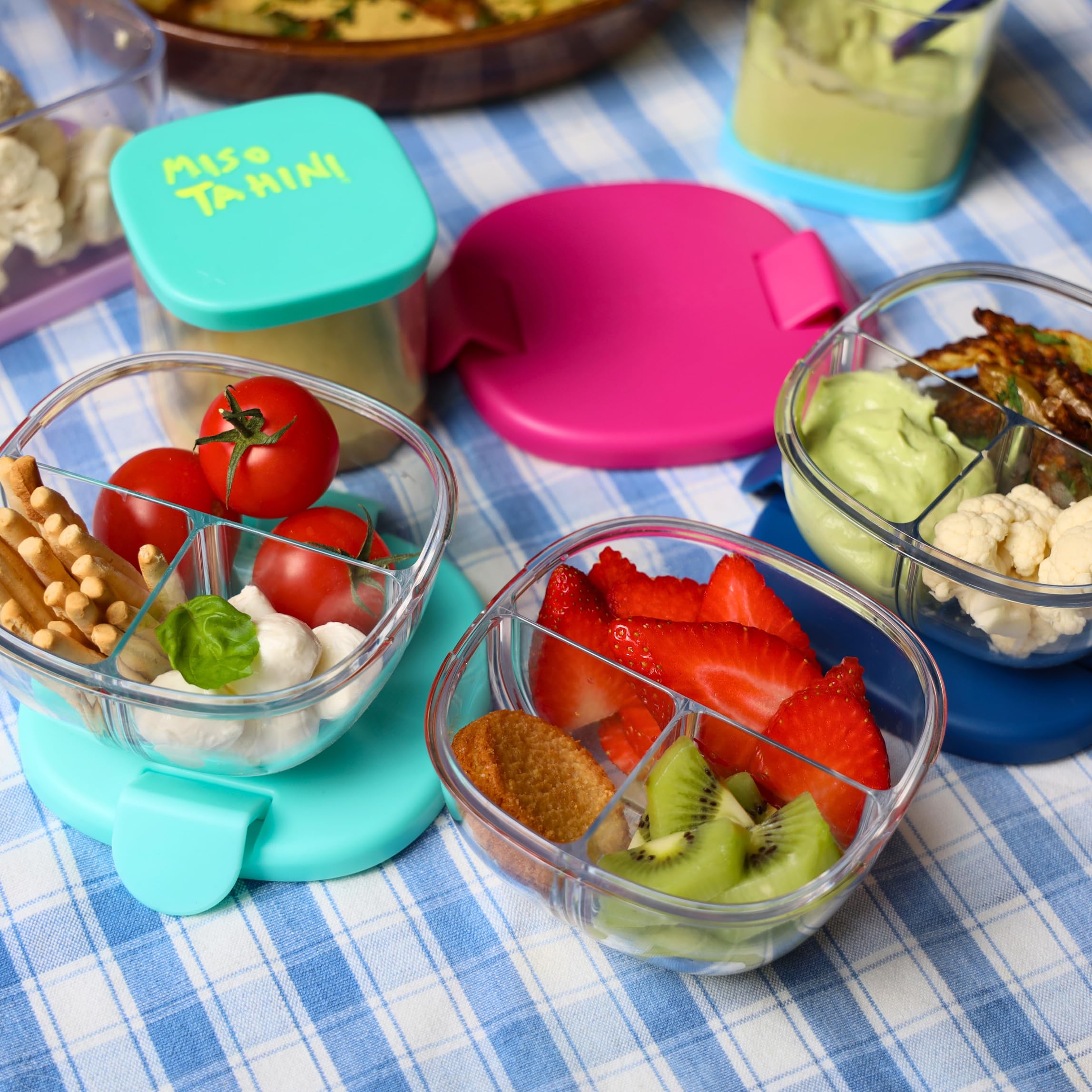 Yumbox Snack Bowl (Raspberry Pink)