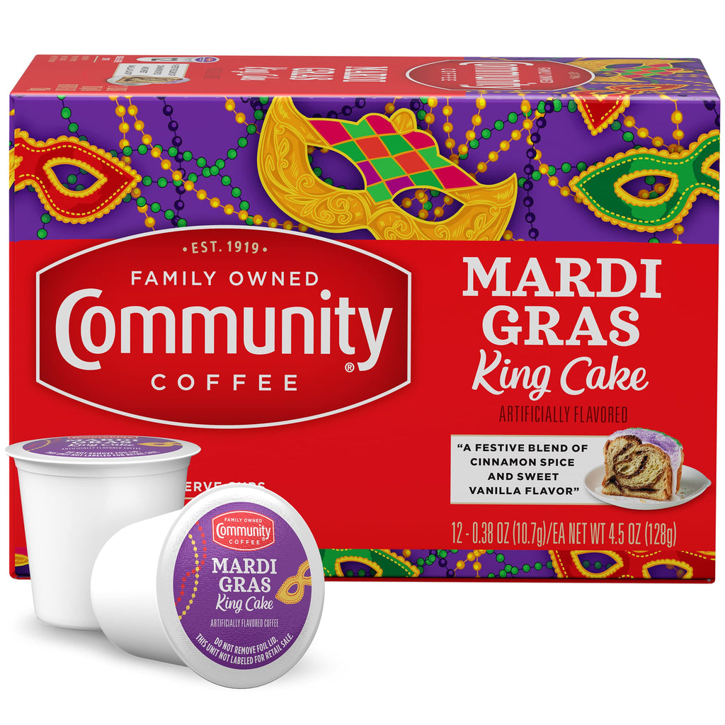 Community Coffee Grandma's Sugar Cookie Keurig K-Cup Pods, Limited Edition Holiday Flavor, Natural Ingredients, 10 Count (Pack of 1)