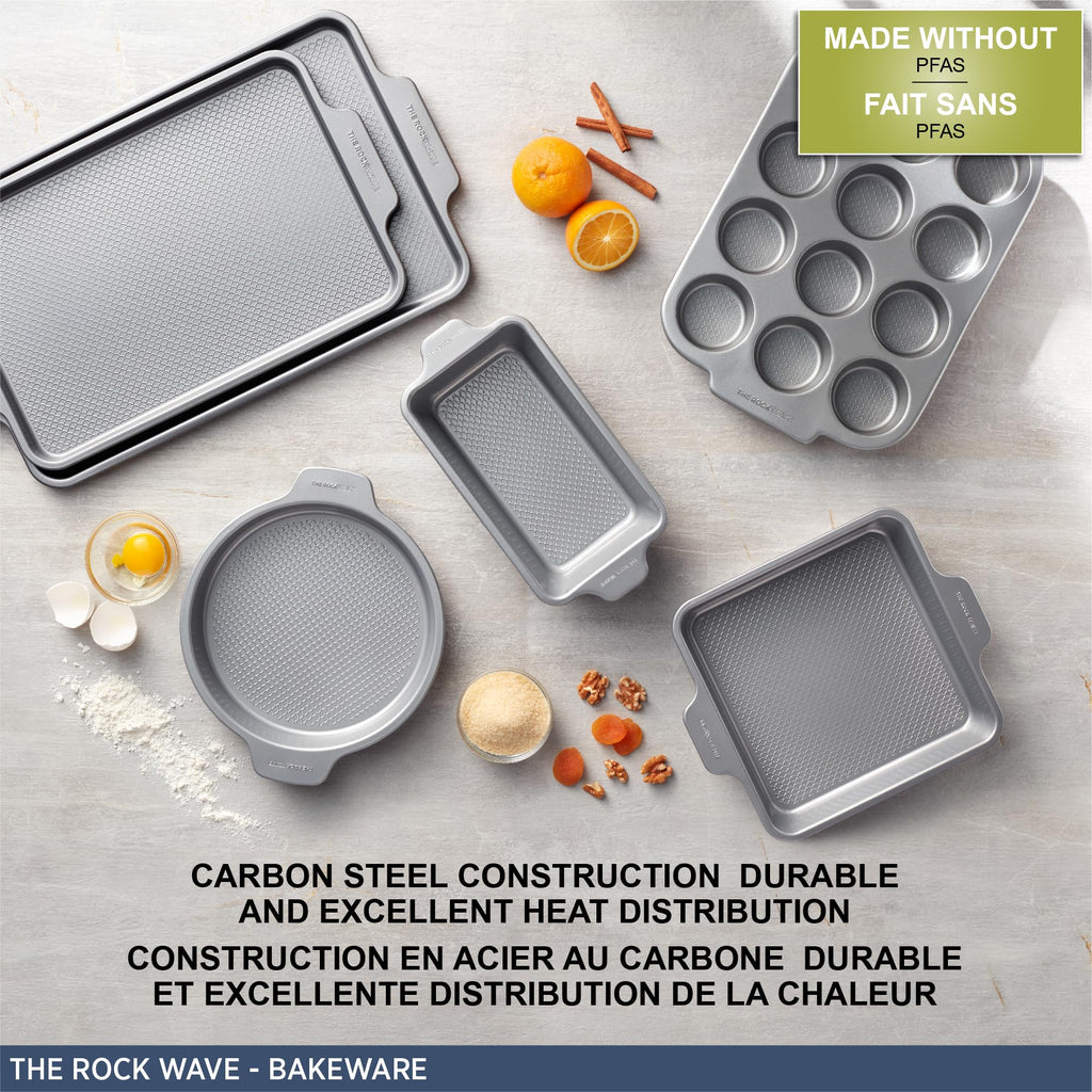 Starfrit The Rock Wave Carbon Steel Non-Stick Wave.Tec Ovenware 9" (23cm) Square Dish
