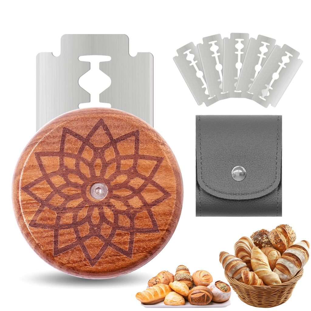 Epritliber UFO Bread Lame Sourdough Scoring Tool Bread Scorer,Circle-red