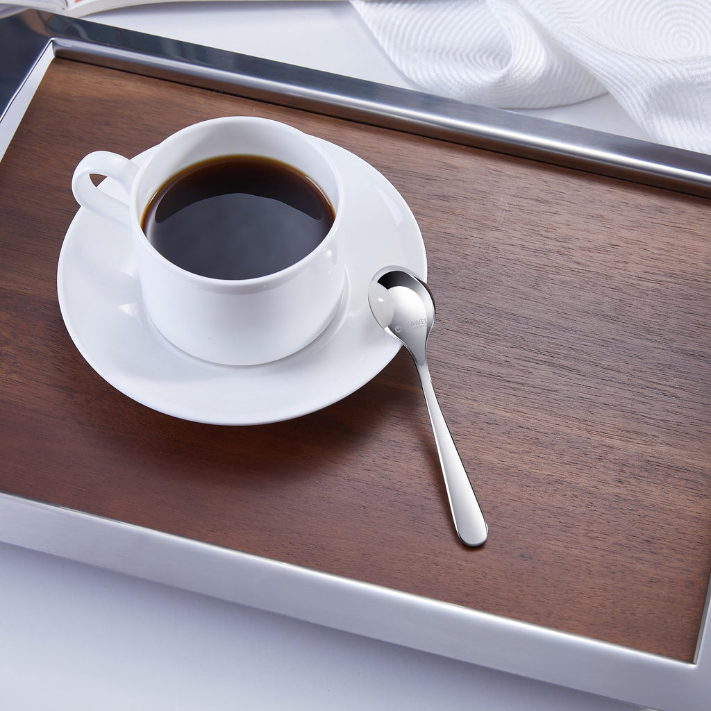 KEAWELL Premium Louise 6-Piece 4.4-Inch 18/10 Coffee Spoons (4.4 inches, 6)