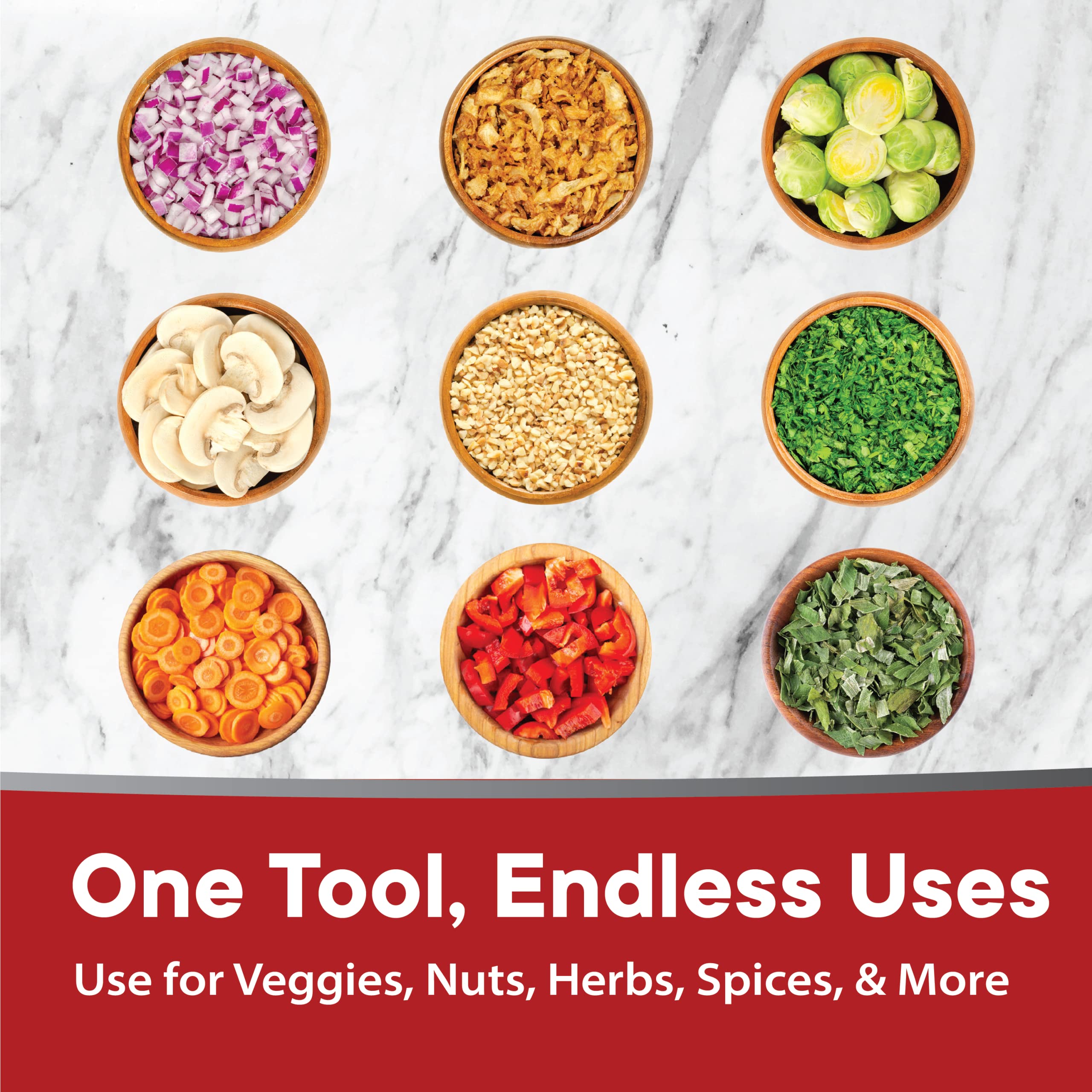 Original Slap Chop Slicer with Stainless Steel Blades & Cheese Graty | Manual Food Chopper & Twist Grater for Cheese, Vegetables, Salad Toppings, & More | Lightweight & Easy to Clean