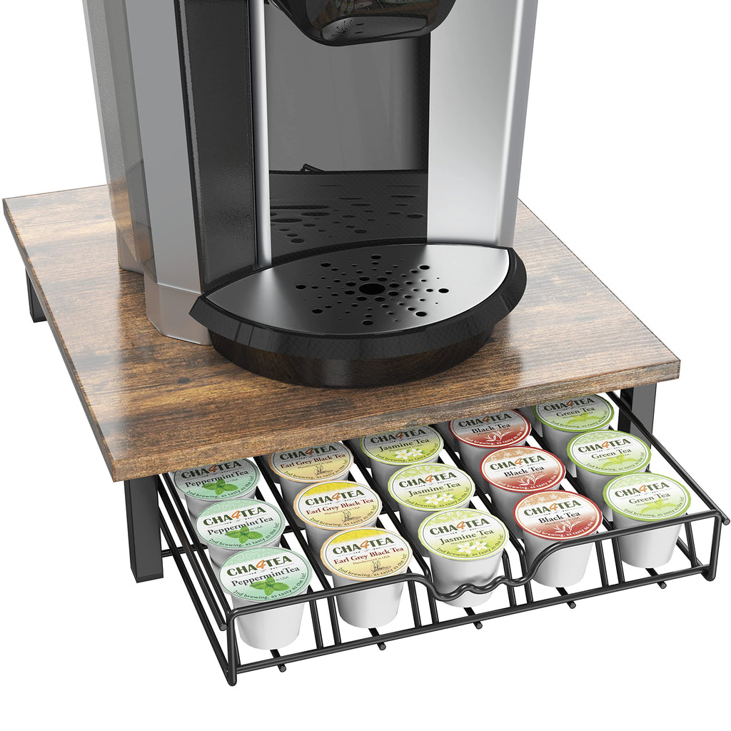 Deco Brothers K-Cup Holder Drawer for 36 Coffee Pods Storage, Black