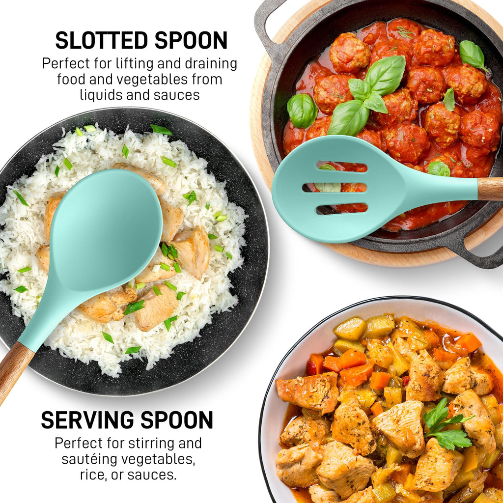 Zulay Kitchen 5 Piece Silicone Utensil Set