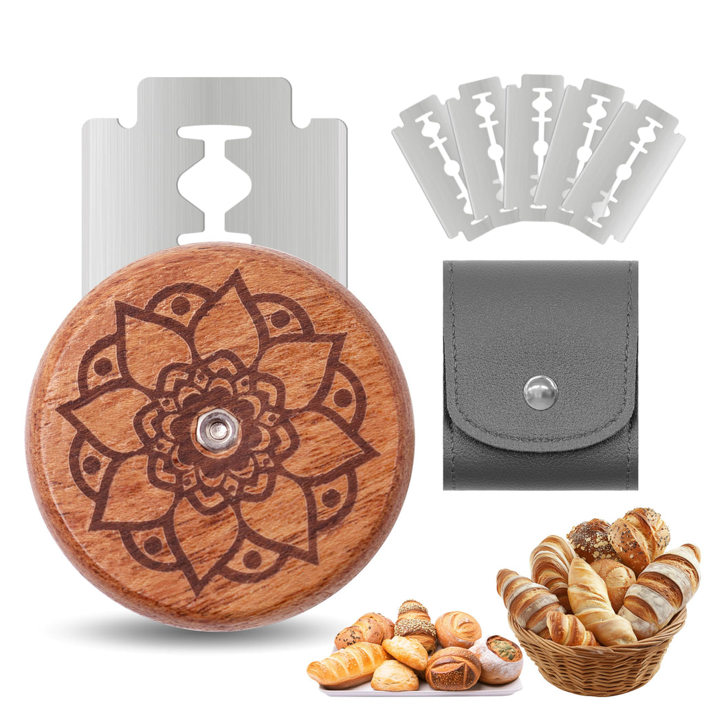 Epritliber UFO Bread Lame Sourdough Scoring Tool Bread Scorer,Circle-red