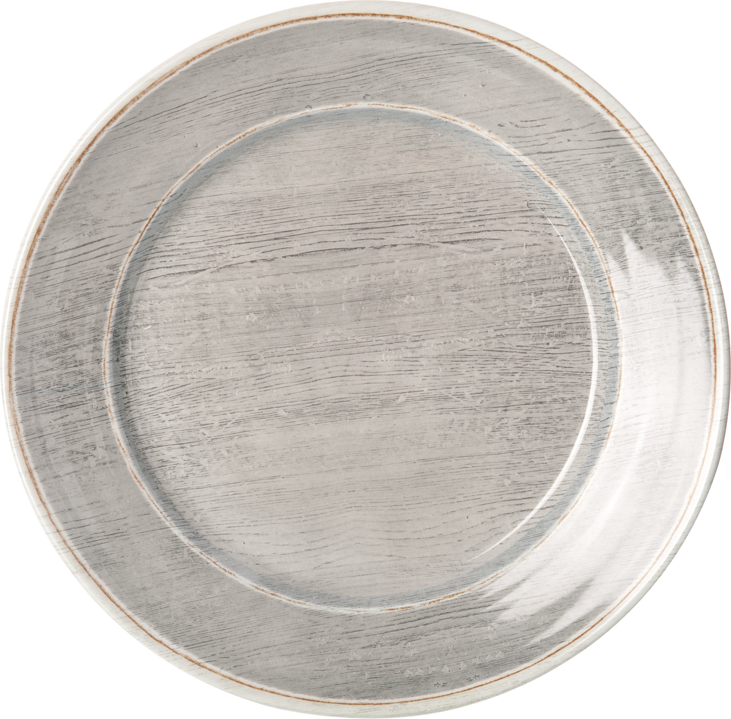 CFS 6400418 Grove Melamine Charger, 12.5", Smoke