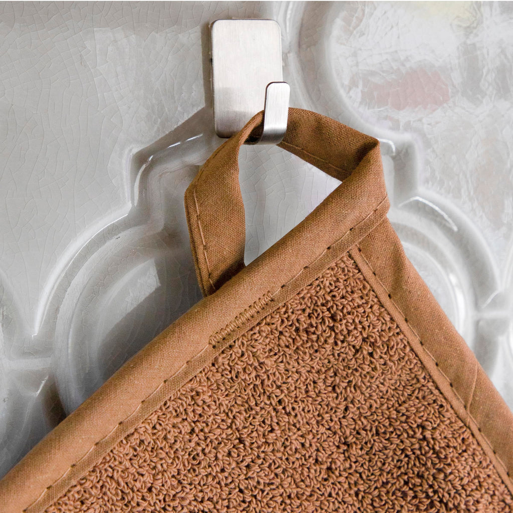 RITZ Terry Potholder & Hot Pad: Unparalleled Heat Resistant, Durable 100% Cotton – Ergonomically Designed for Optimal Grip – Easy-Care Machine Washable – 2-Pack, Copper
