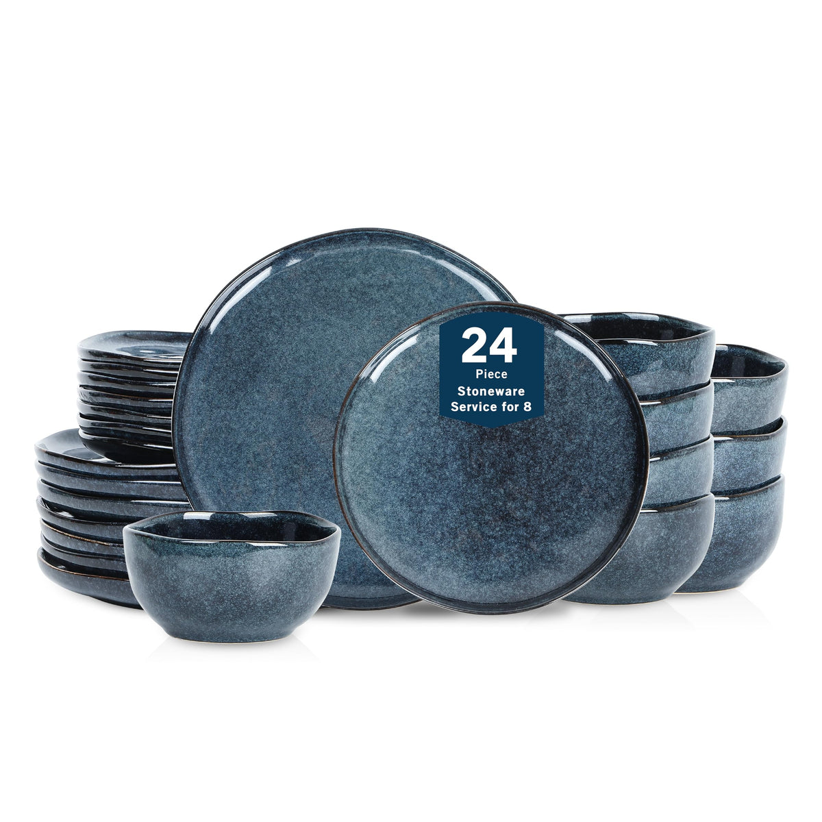 Stone Lain Mirella 16-Piece Dinnerware Set Stoneware, Borosilicate Glass, Beige