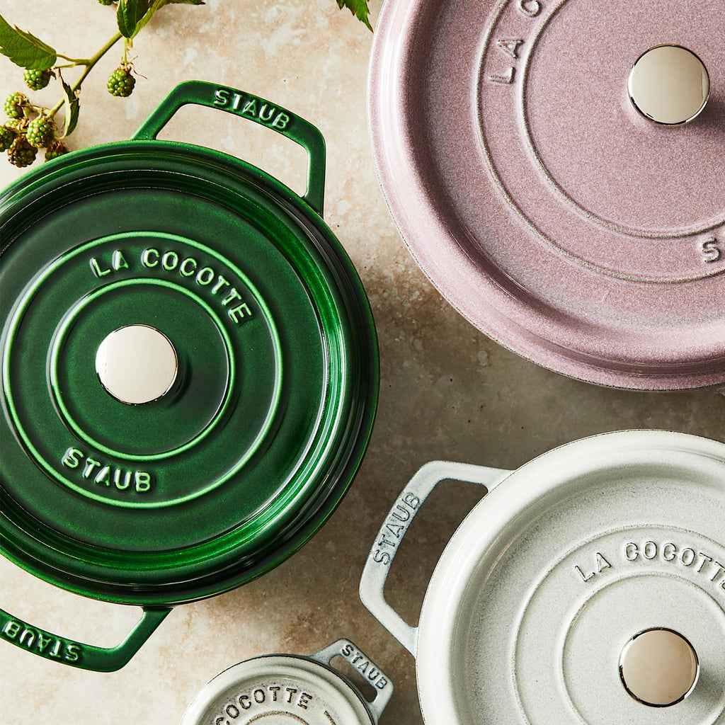 Staub Cast Iron 4-qt Round Dutch Oven - Basil