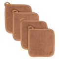 RITZ Terry Potholder & Hot Pad: Unparalleled Heat Resistant, Durable 100% Cotton – Ergonomically Designed for Optimal Grip – Easy-Care Machine Washable – 4-Pack, Copper