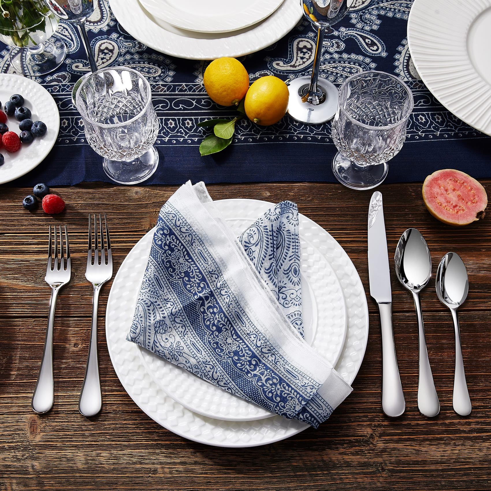 KEAWELL Premium Verona 4-Piece 9-Inch Serving Spoon Set (4, Serving Spoons)