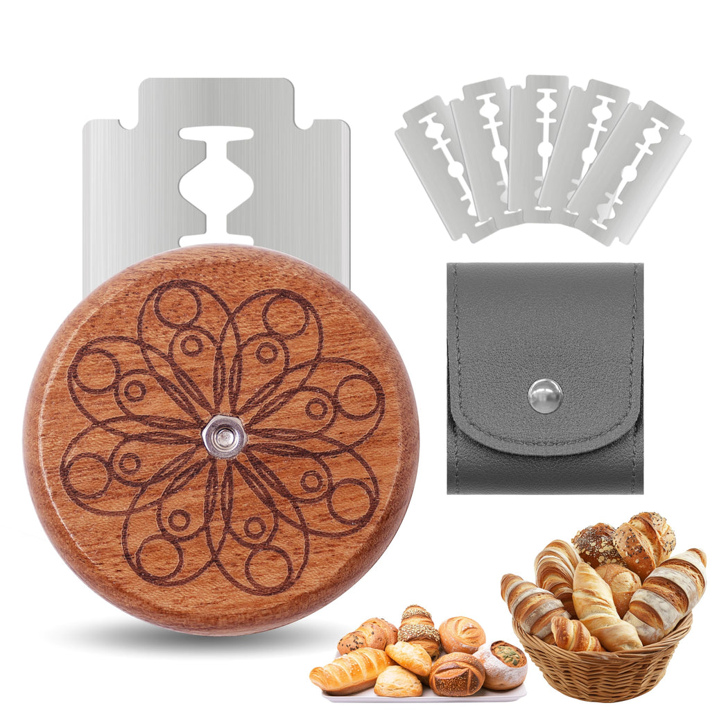 Epritliber UFO Bread Lame Sourdough Scoring Tool Bread Scorer,Circle-red