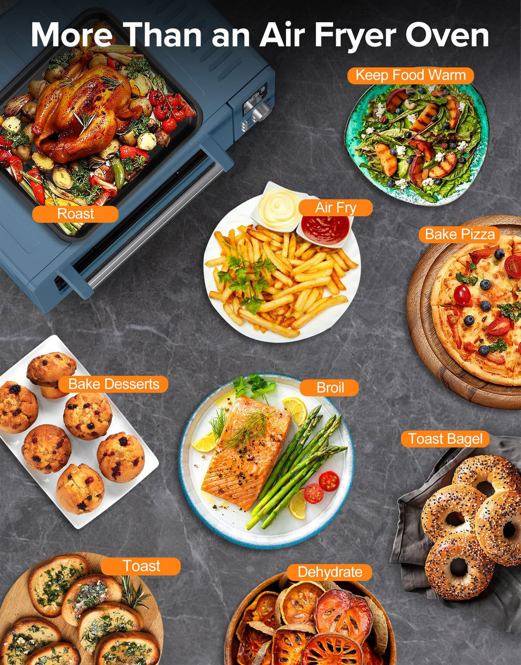 Nuwave Bravo Pro Smart Air Fryer Toaster Oven Countertop Combo