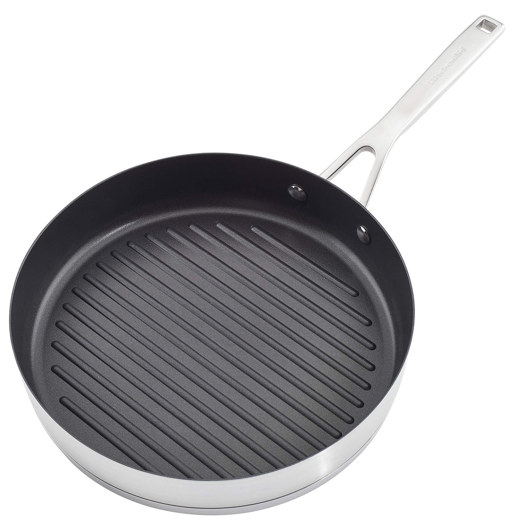 KitchenAid Stainless Steel Cookware Induction Pots and Pans Set, 10-Piece