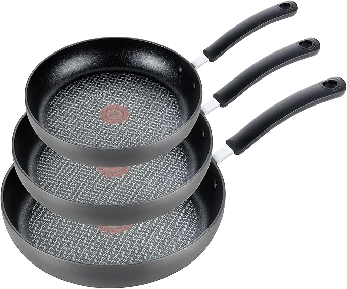 T-Fal Ultimate Hard Anodized Non Stick Jumbo Cooker With Lid & Helper Handle 5 Quart, Oven Broiler Safe 400F, Lid Safe 350F, Cookware, Deep Frying Pan, Skillet, Pots and Pans, Dishwasher Safe, Onyx