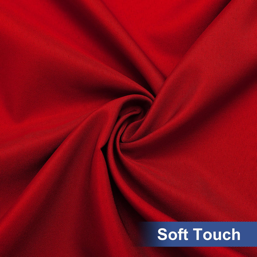 homing Rectangle Table Cloth Cover, Water-Resistant Polyester Elastic Fitted Tablecloth, Fits for 8 Foot Folding Tables, Washable Table Protector for Picnic, Camping, Outdoor (Red, 30" x 96")