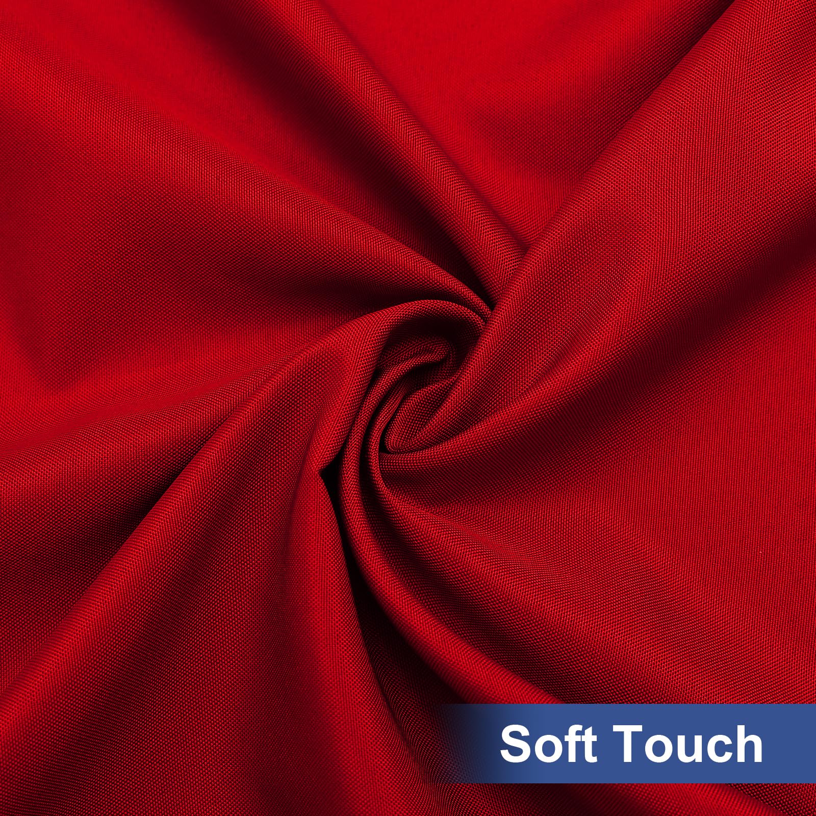 homing Rectangle Table Cloth Cover, Water-Resistant Polyester Elastic Fitted Tablecloth, Fits for 8 Foot Folding Tables, Washable Table Protector for Picnic, Camping, Outdoor (Red, 30" x 96")