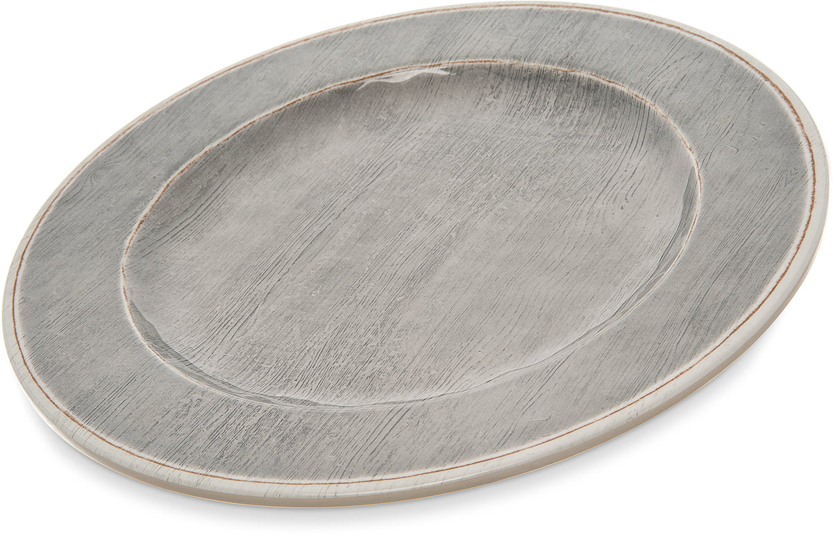 CFS 6400418 Grove Melamine Charger, 12.5", Smoke