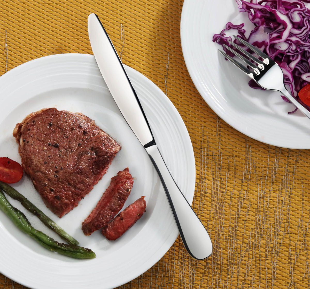 Artaste Rain 18/10 Stainless Steel Dinner Knife, 9.15-Inch, Set of 12