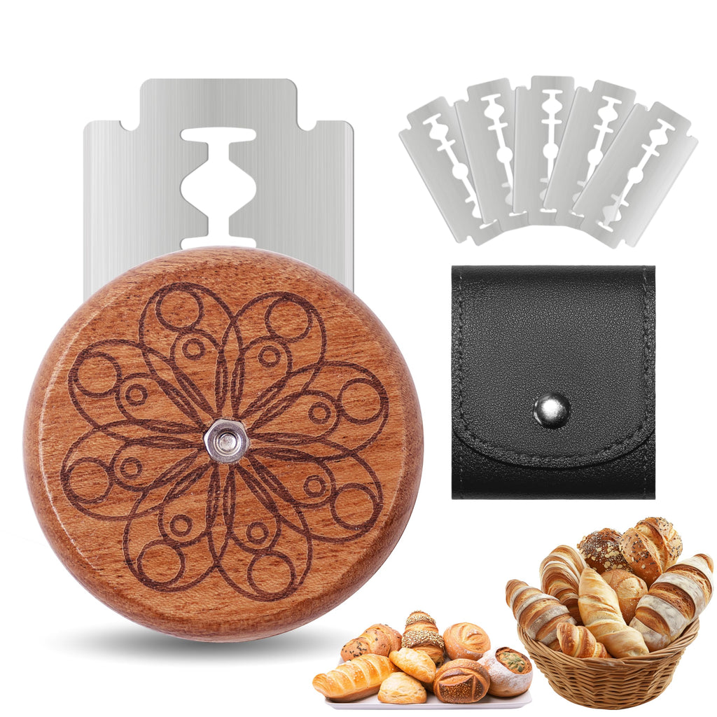 Epritliber UFO Bread Lame Sourdough Scoring Tool Bread Scorer,Circle-red